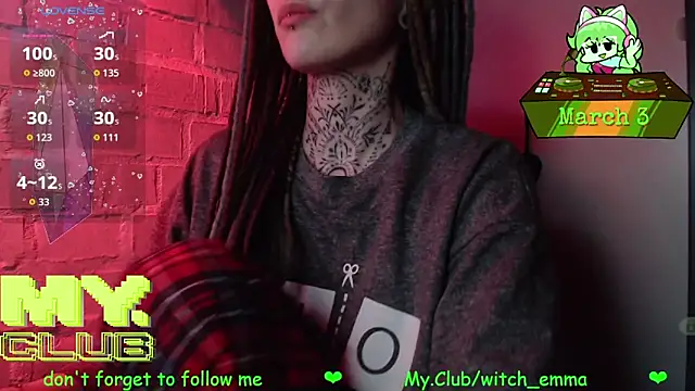 Snapshot of Witch_Emma chatting on March 3, 2026, 8:59 pm Witch Emma online show from March 3, 2026, 8:59 pm