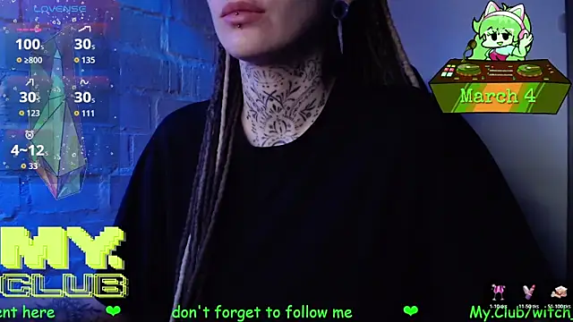 Snapshot of Witch_Emma chatting on March 4, 2026, 10:43 am Witch Emma online show from March 4, 2026, 10:43 am