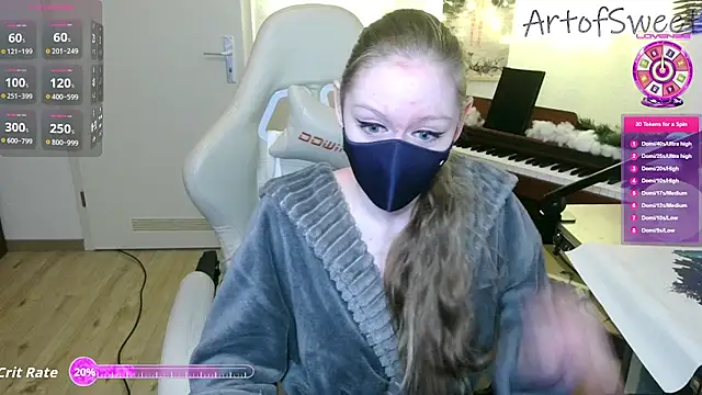 Snapshot of ArtofSweet chatting on January 14, 2026, 7:30 pm ArtofSweet online show from January 14, 2026, 7:30 pm