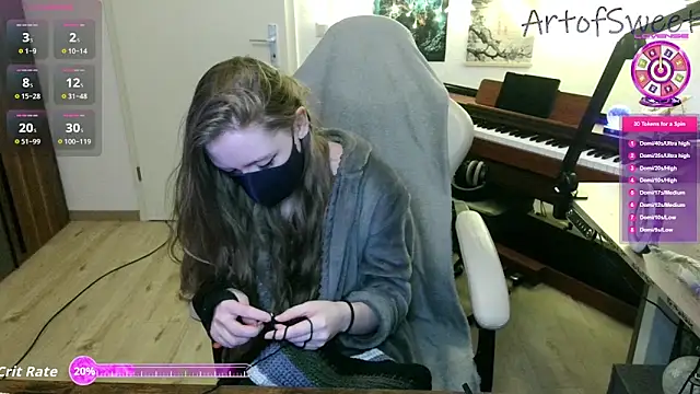 Snapshot of ArtofSweet chatting on February 16, 2026, 8:27 pm ArtofSweet online show from February 16, 2026, 8:27 pm