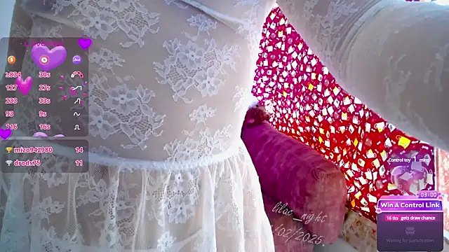 lilac night33 online show from February 14, 2025, 4:41 pm